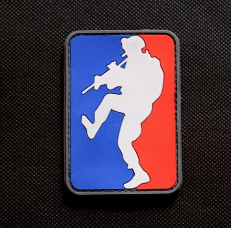 Magical badge outdoor bagpack national flag badge army fans strap PVC shoulder badge UD16602 